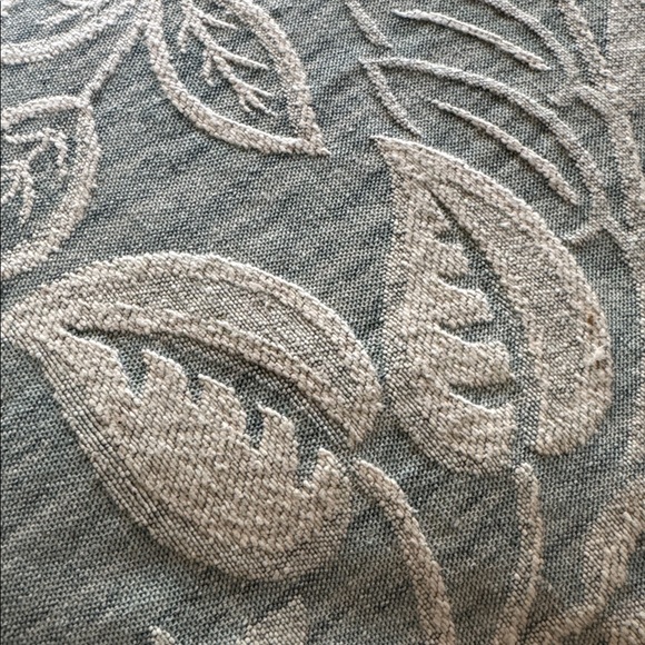 Upholstery Fabric Yards in 2 pieces Green &White Leaf Print Heavy Weight - Picture 5 of 5